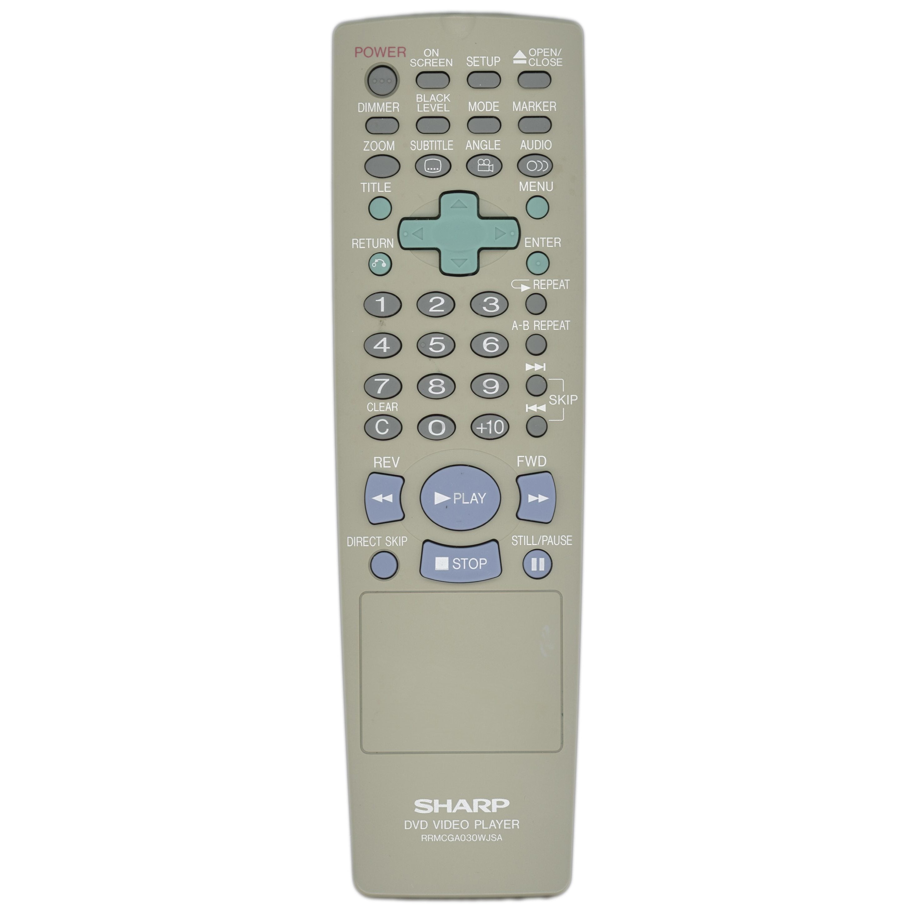 Télécommande DVD Sharp RRMCGA030WJSA