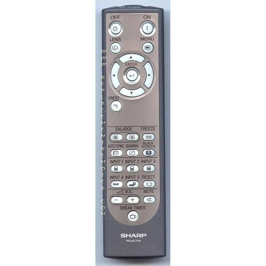 Télécommande pour projecteur Sharp RRMCGA048WJSA