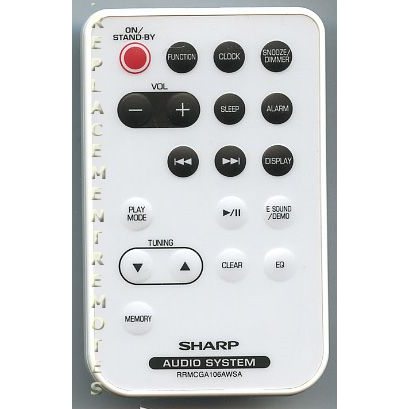 Control remoto de audio Sharp RRMCGA106AWSA