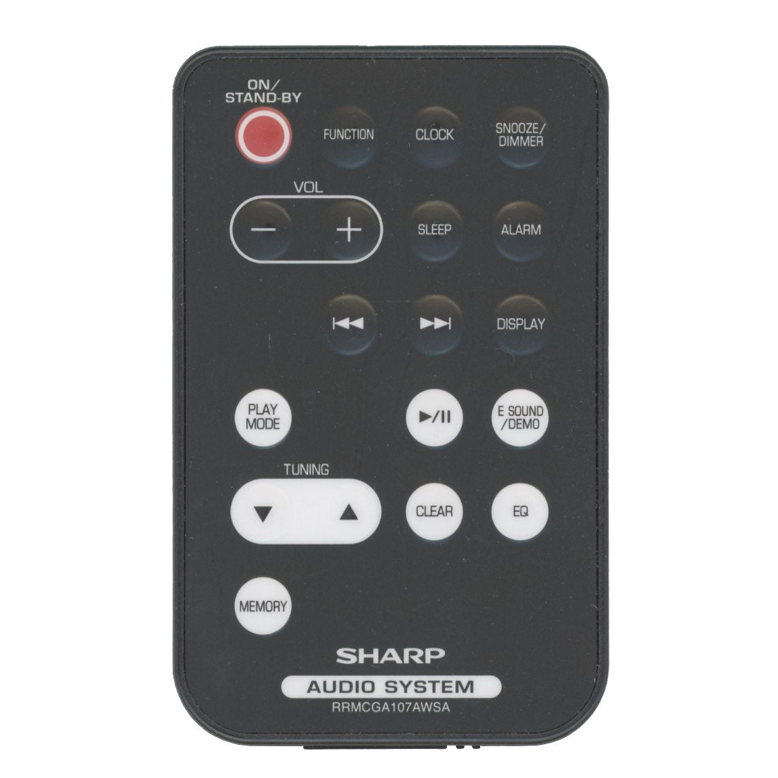 Control remoto de audio Sharp RRMCGA107AWSA