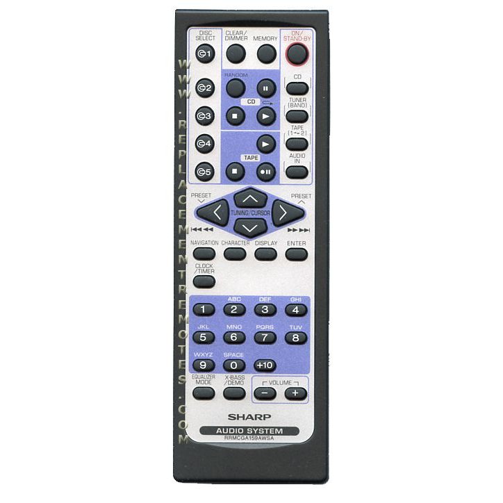 Télécommande audio Sharp RRMCGA159AWSA