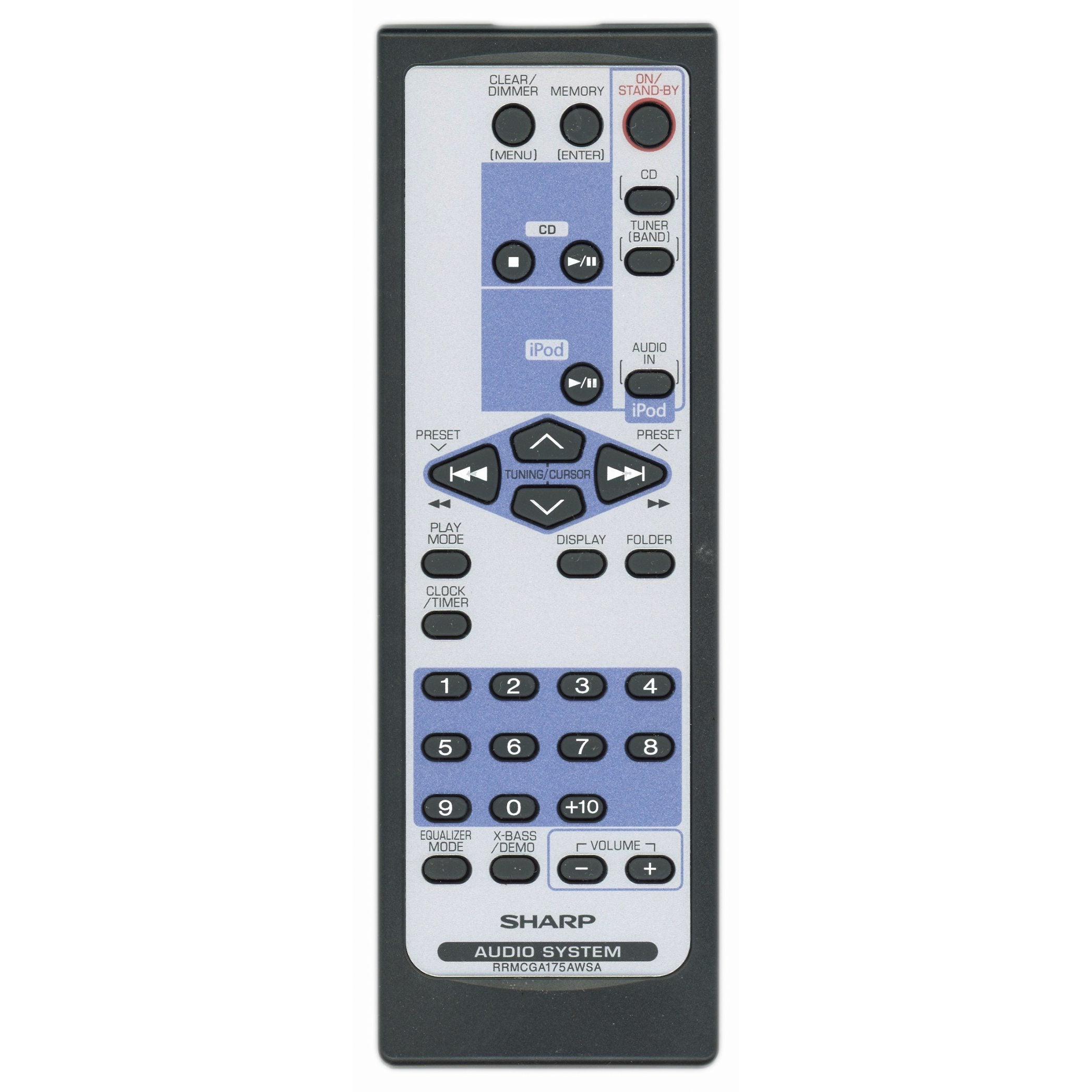 Control remoto de audio Sharp RRMCGA175AWSA