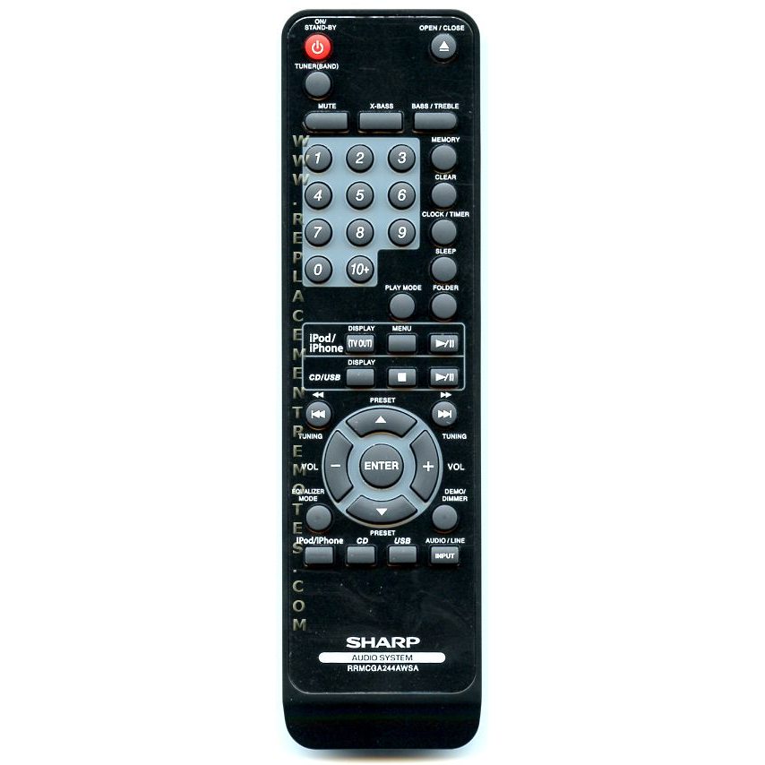 Télécommande audio Sharp RRMCGA244AWSA