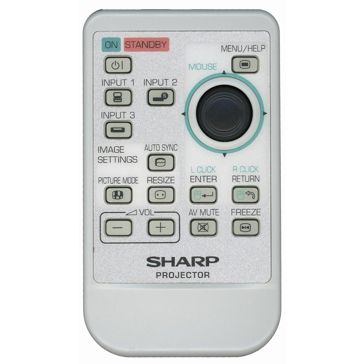 Télécommande pour projecteur Sharp RRMCGA256WJSA
