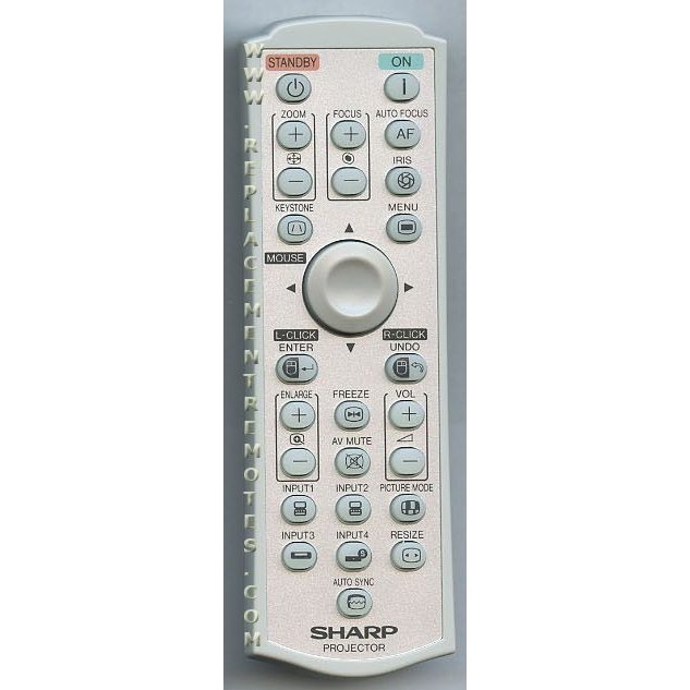 Télécommande pour projecteur Sharp RRMCGA313WJSA