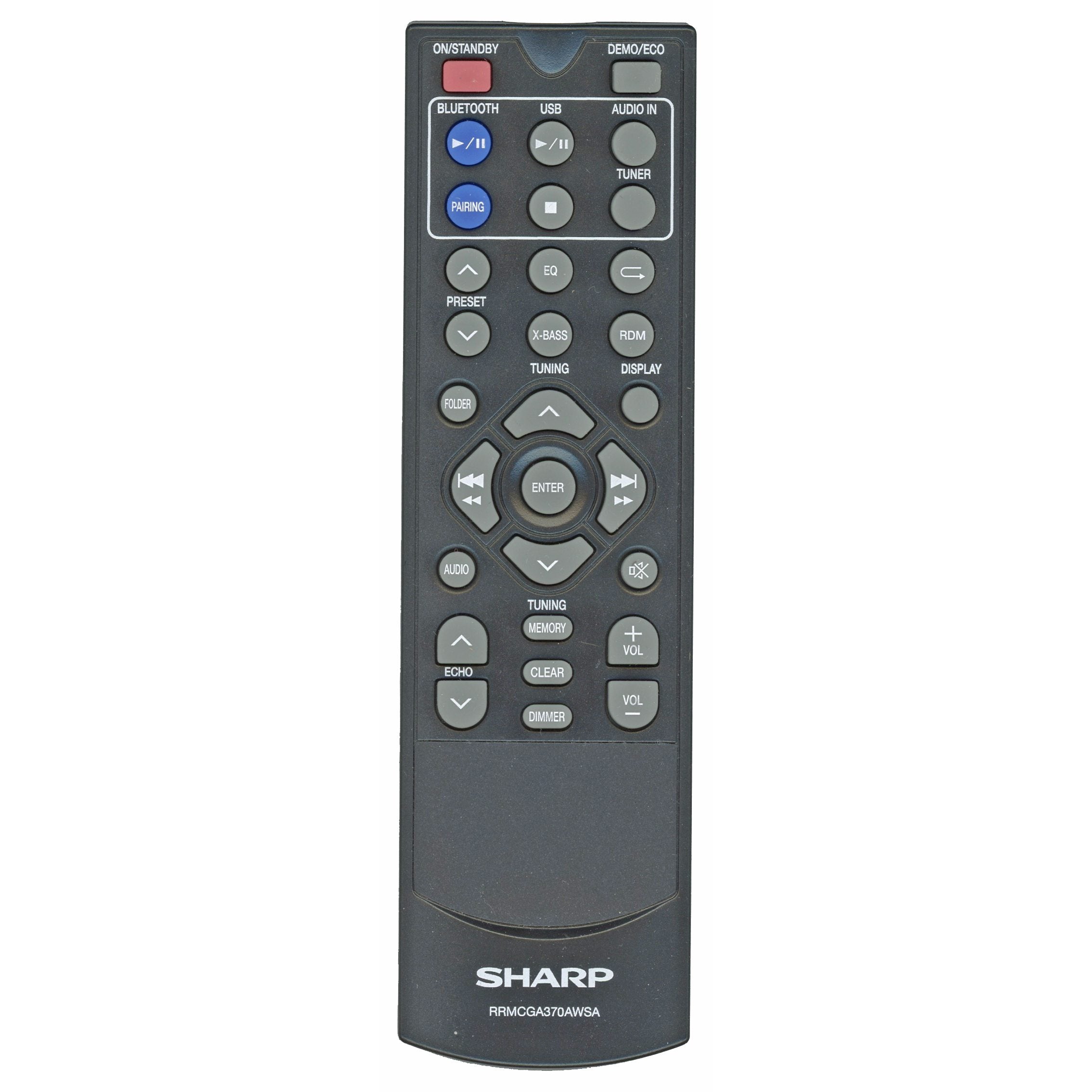 Control remoto de audio Sharp RRMCGA370AWSA