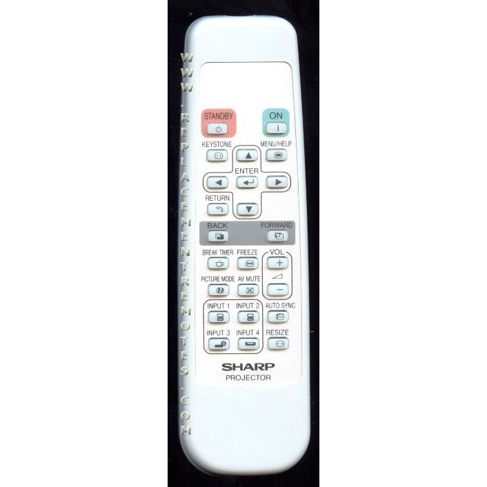 Control remoto del proyector Sharp RRMCGA398WJSA