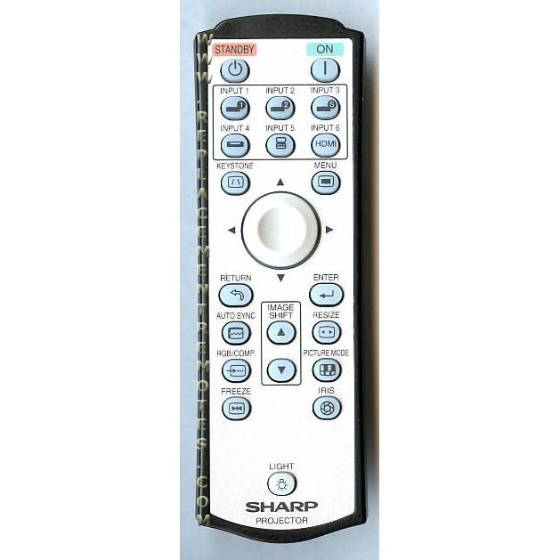 Télécommande pour projecteur Sharp RRMCGA444WJSA