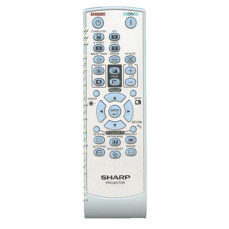Control remoto del proyector Sharp RRMCGA592WJSA
