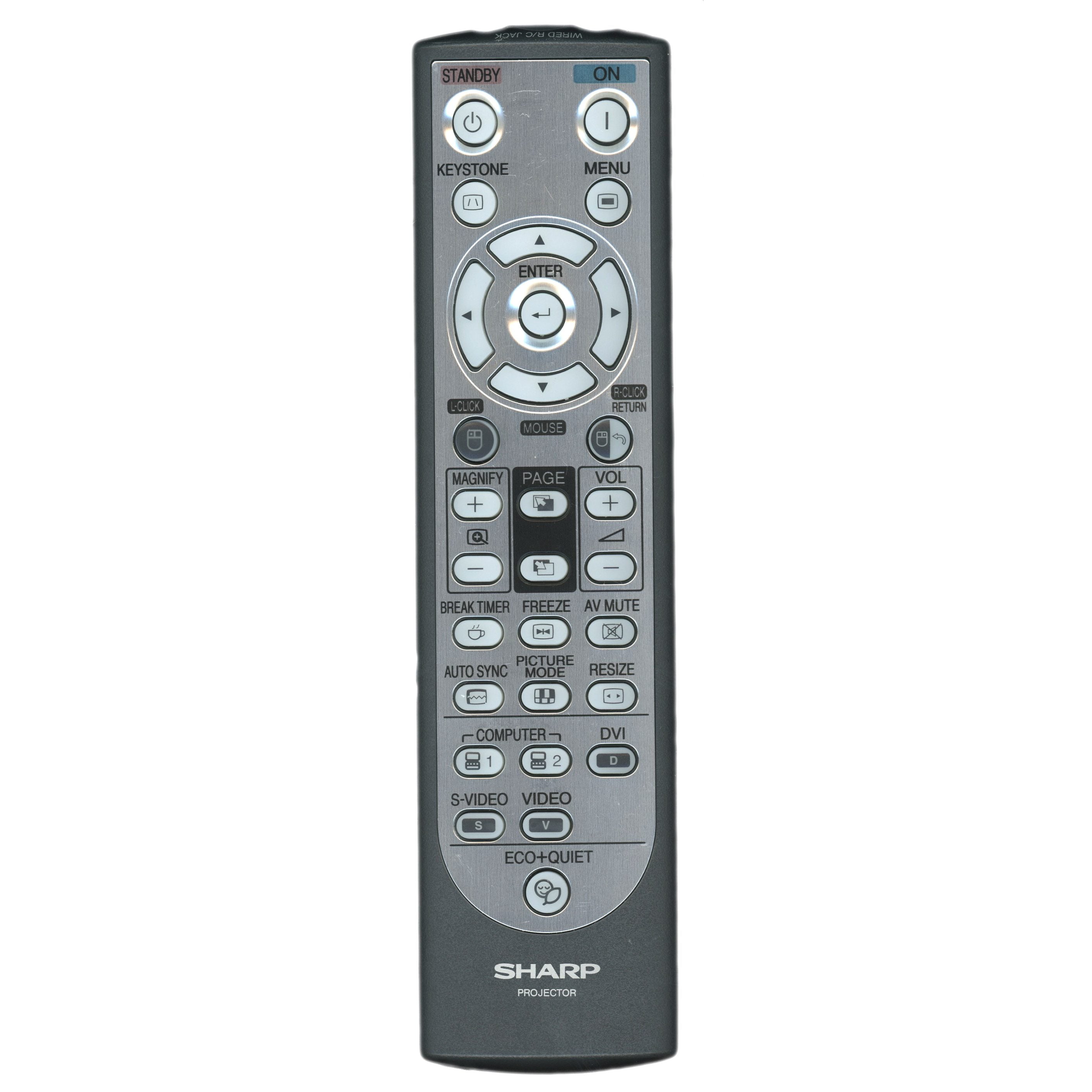 Control remoto del proyector Sharp RRMCGA623WJSA