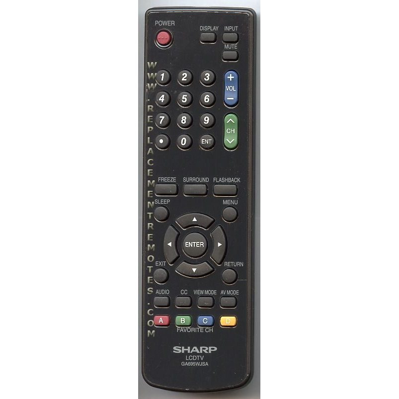Télécommande pour téléviseur Sharp RRMCGA695WJSA