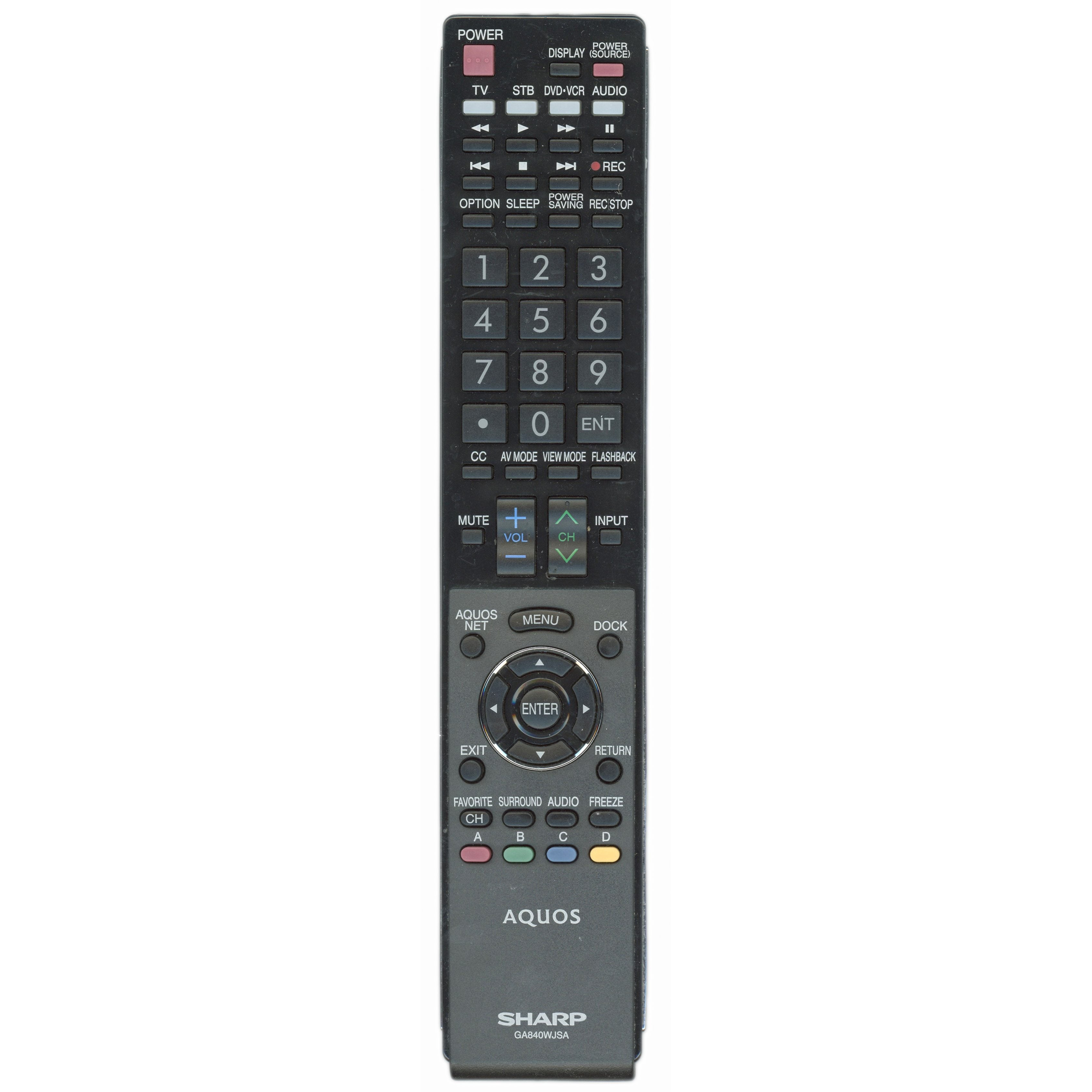 Télécommande pour téléviseur Sharp RRMCGA840WJSA
