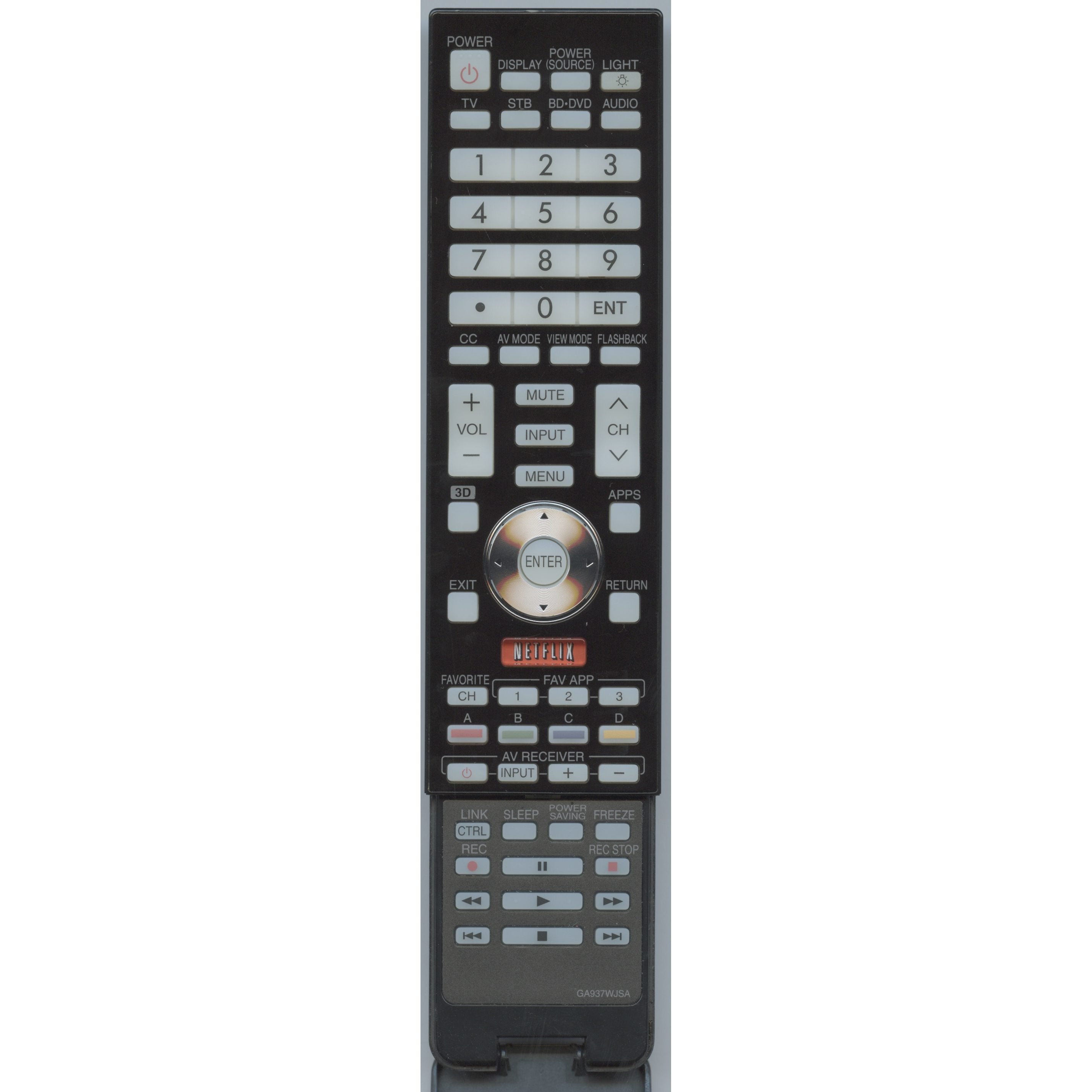 Télécommande pour téléviseur Sharp RRMCGA937WJSA