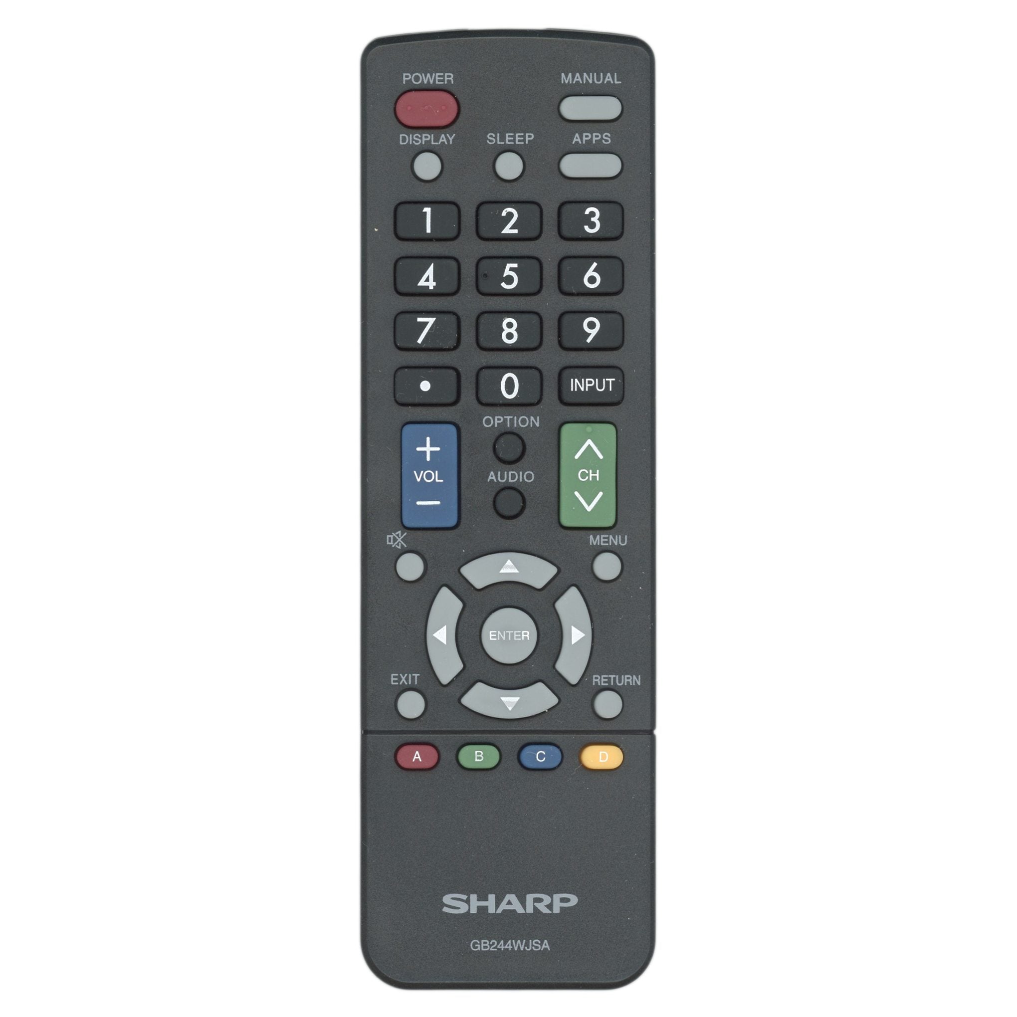 Control remoto para televisor Sharp RRMCGB244WJSA