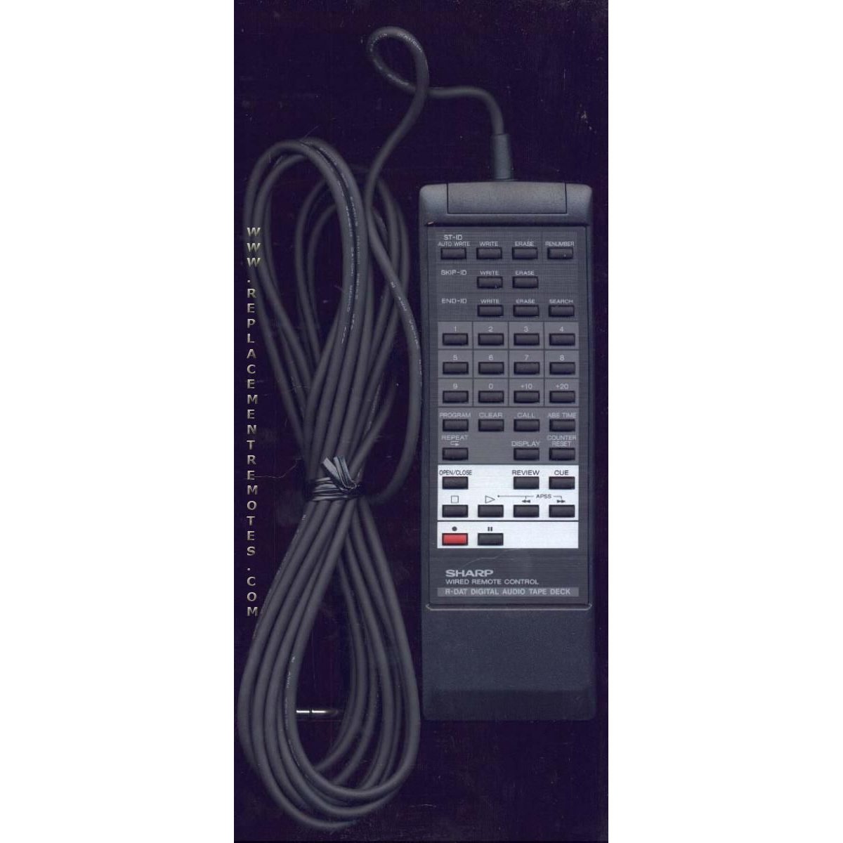 Sharp SXD200 Audio Remote Control