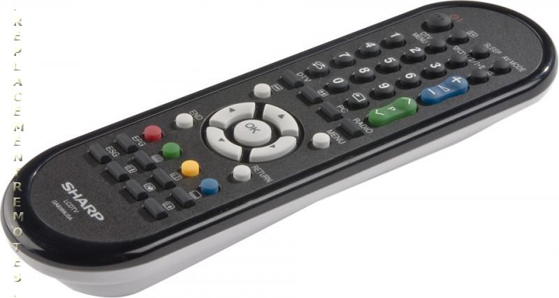 Control remoto para televisor Sharp RRMCGA606WJSA