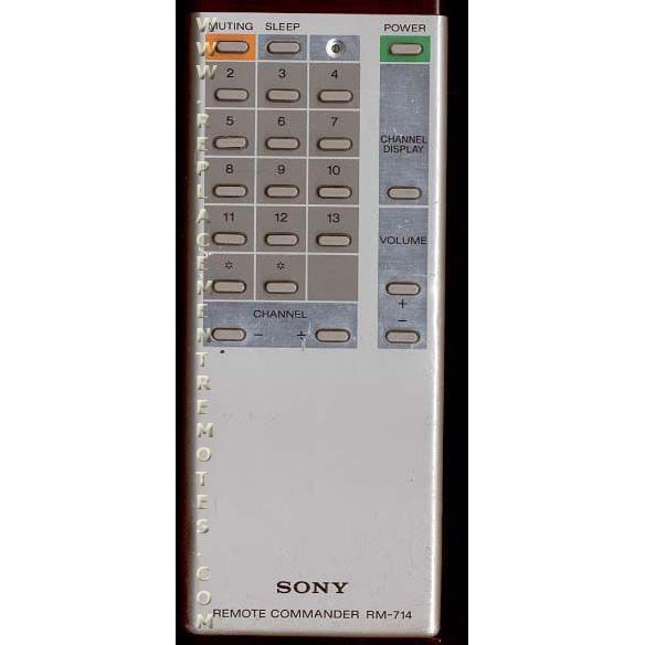 Sony RM714 TV Remote Control