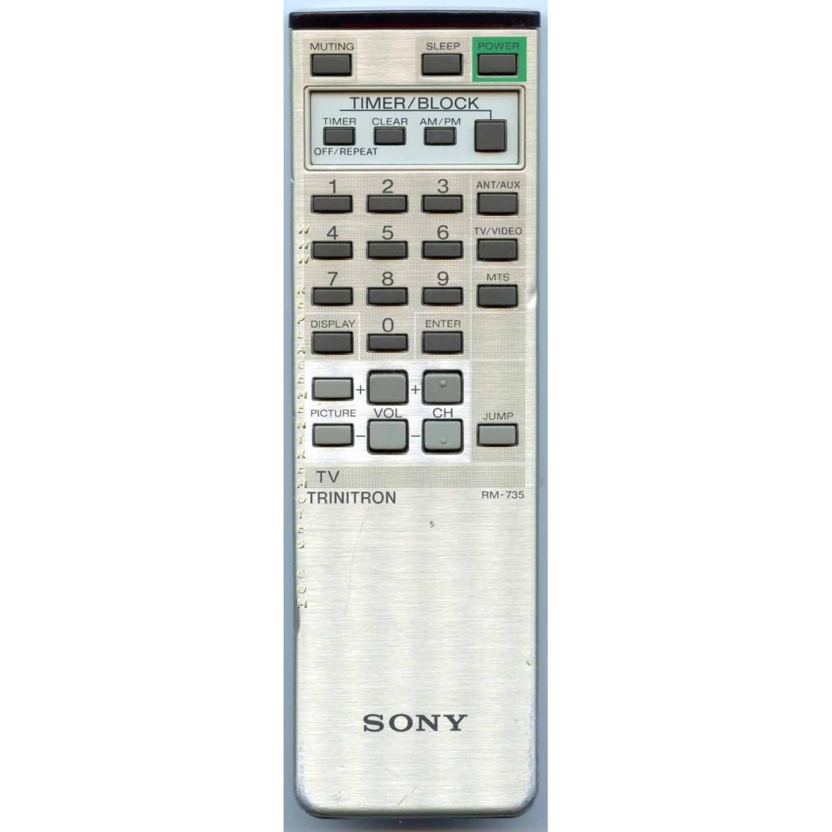 Sony RM-735 TV Remote Control - RM735