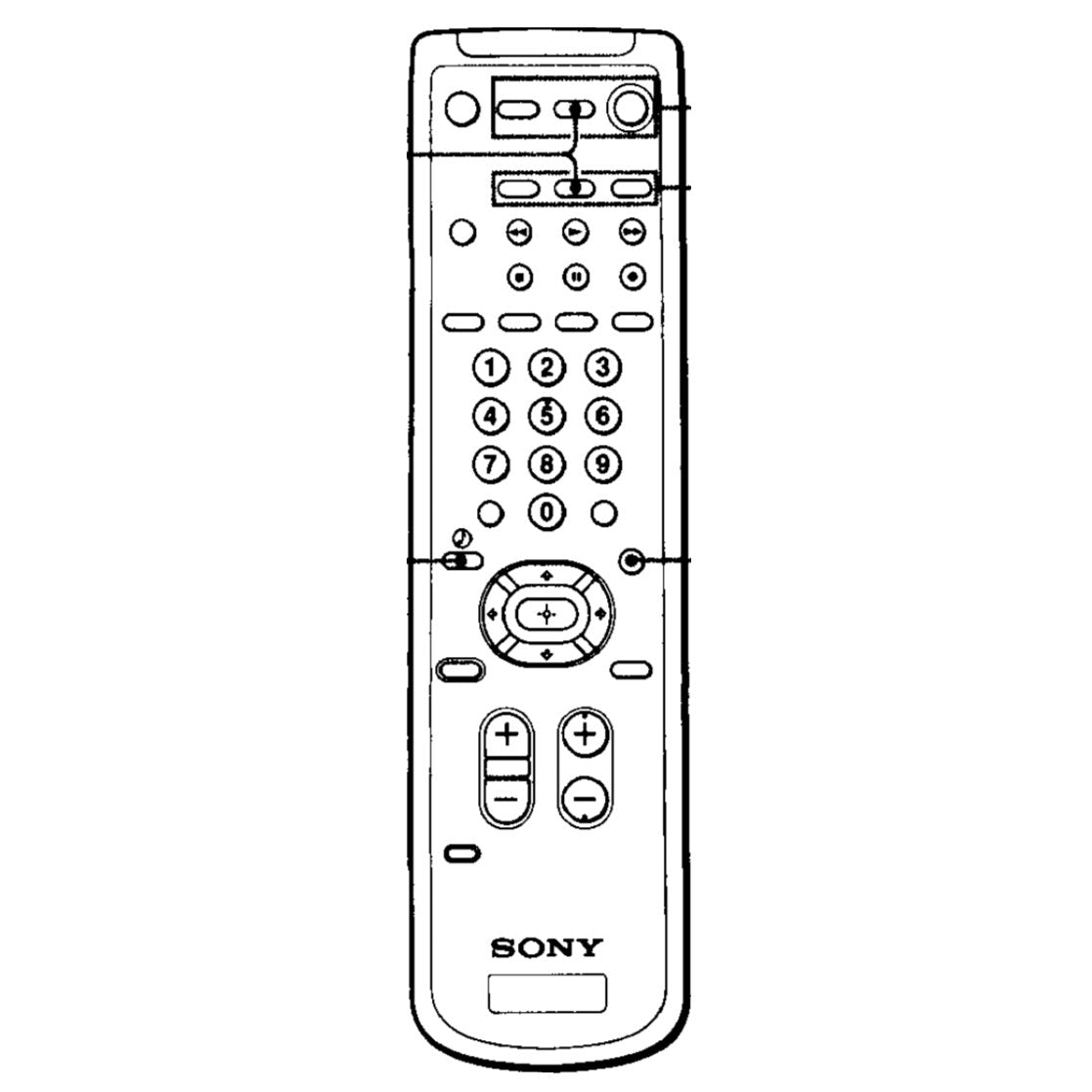 Sony RM-736 TV Remote Control - RM736