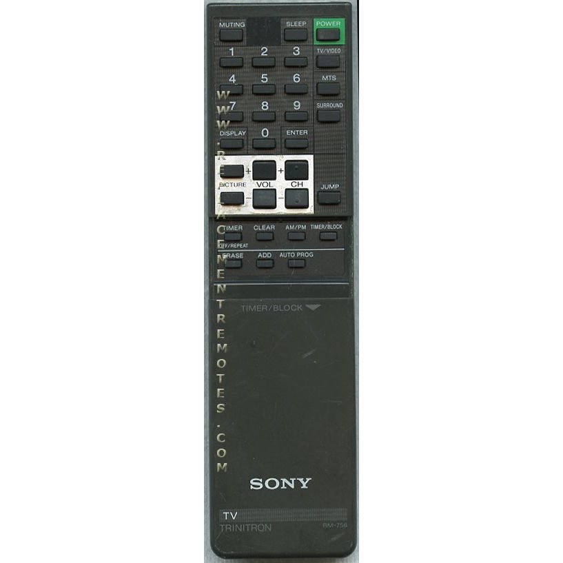 Sony RM-756 TV Remote Control - RM756