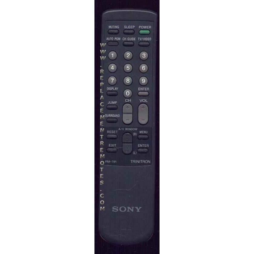 Sony RM-791 TV Remote Control - RM791