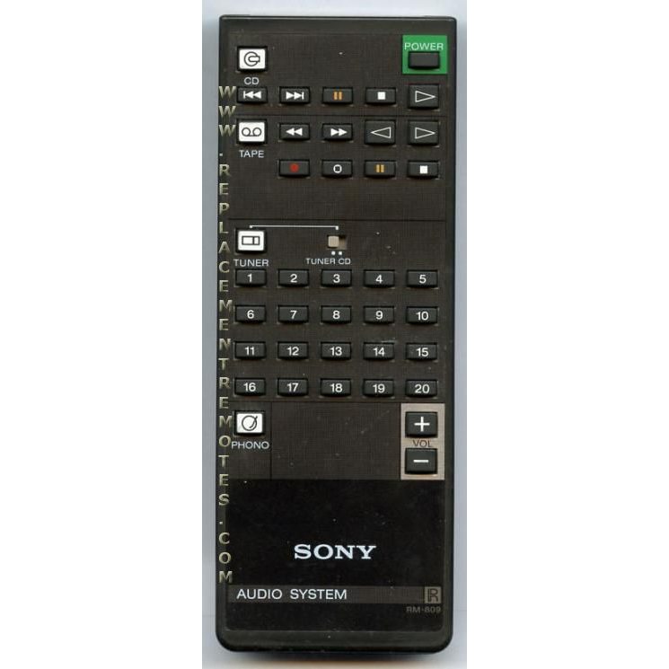 Control remoto de audio Sony RM809