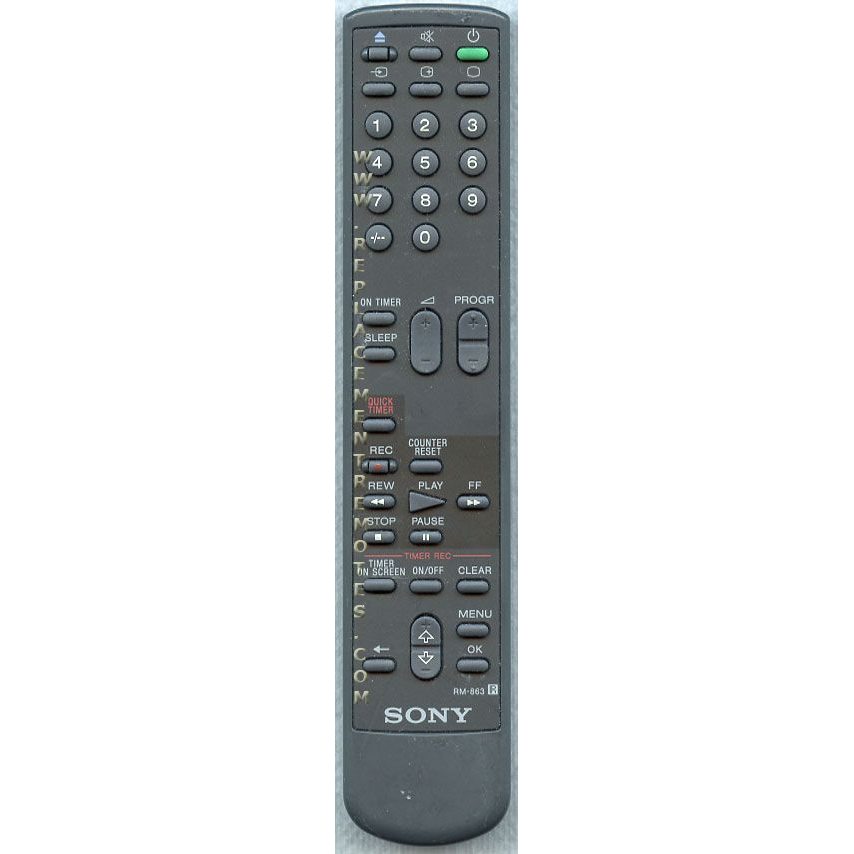 Sony RM-863 VCR Remote Control - 147338911 - RM863