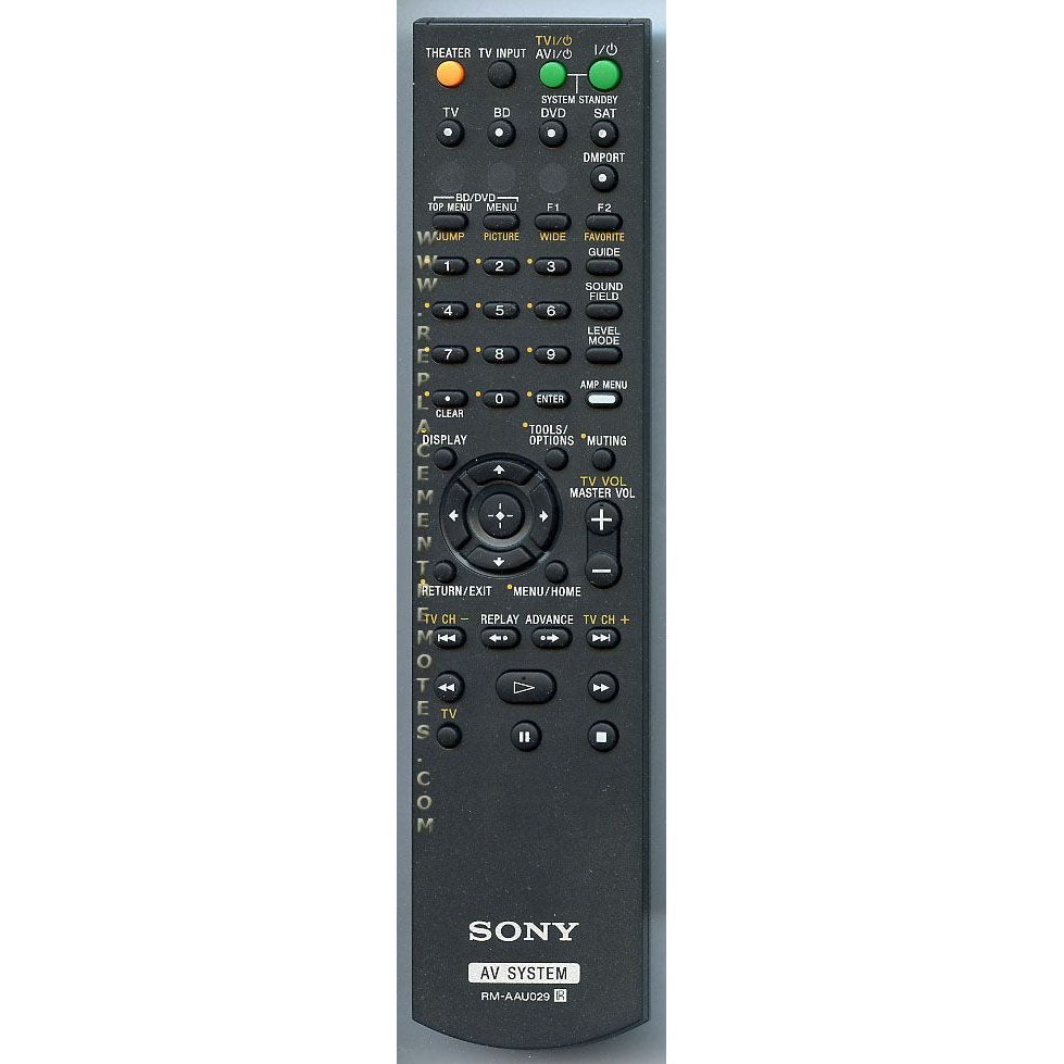Sony RM-AAU029 Receiver Remote Control - RMAAU029