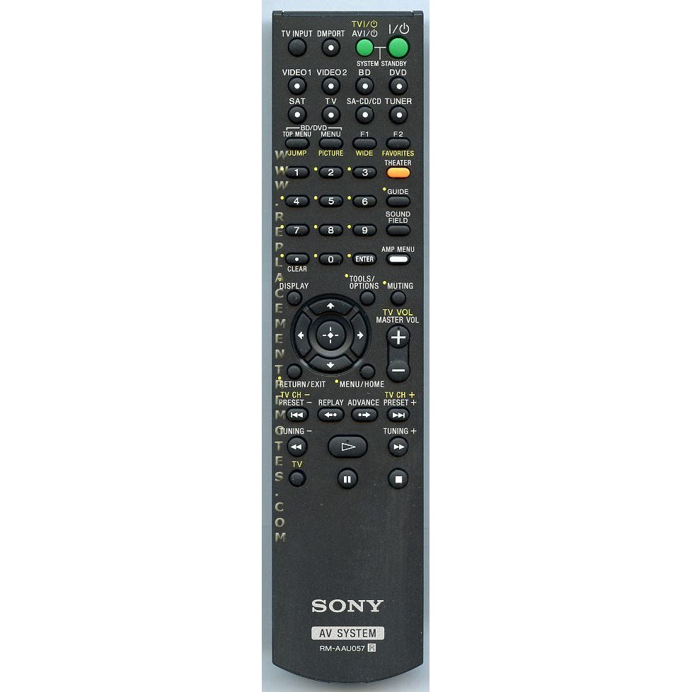 Sony RM-AAU057 Receiver Remote Control - RMAAU057