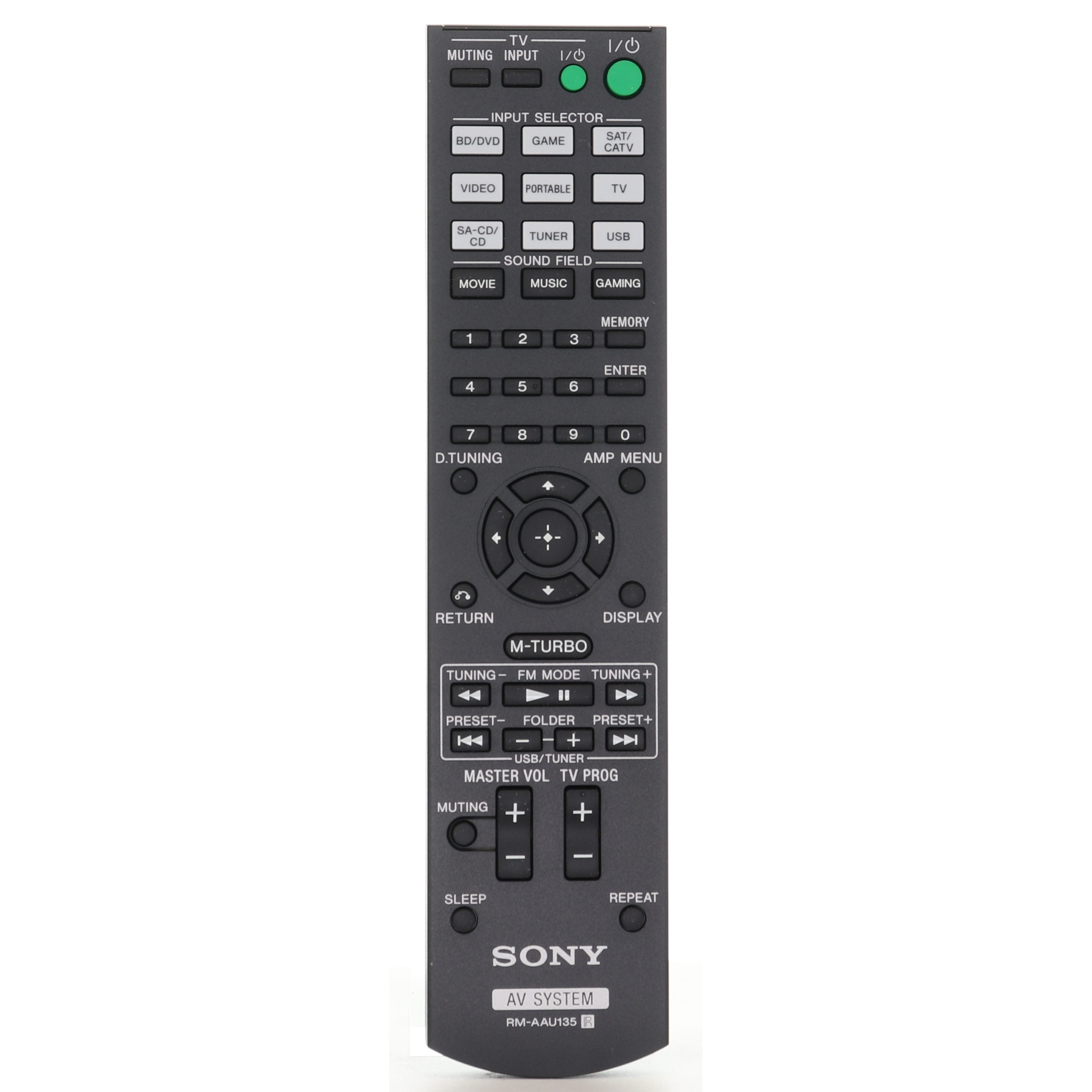 Mando a distancia del receptor AV Sony RMAAU135 - 149017111