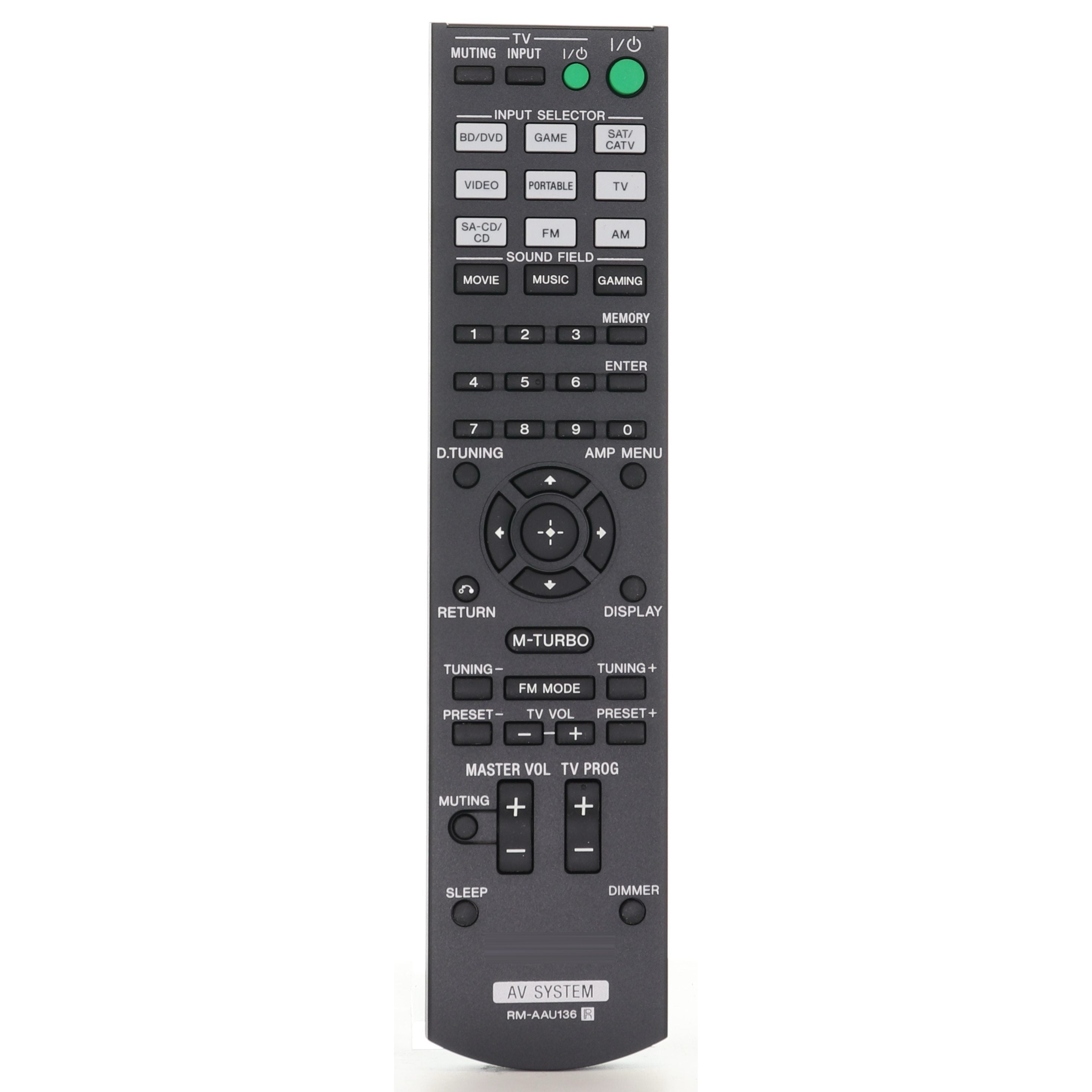 Sony RM-AAU136 Home Theatre System AV Receiver Remote Control - 149017