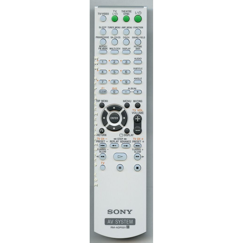 Sony RM-ADP001 Receiver Remote Control - RMADP001