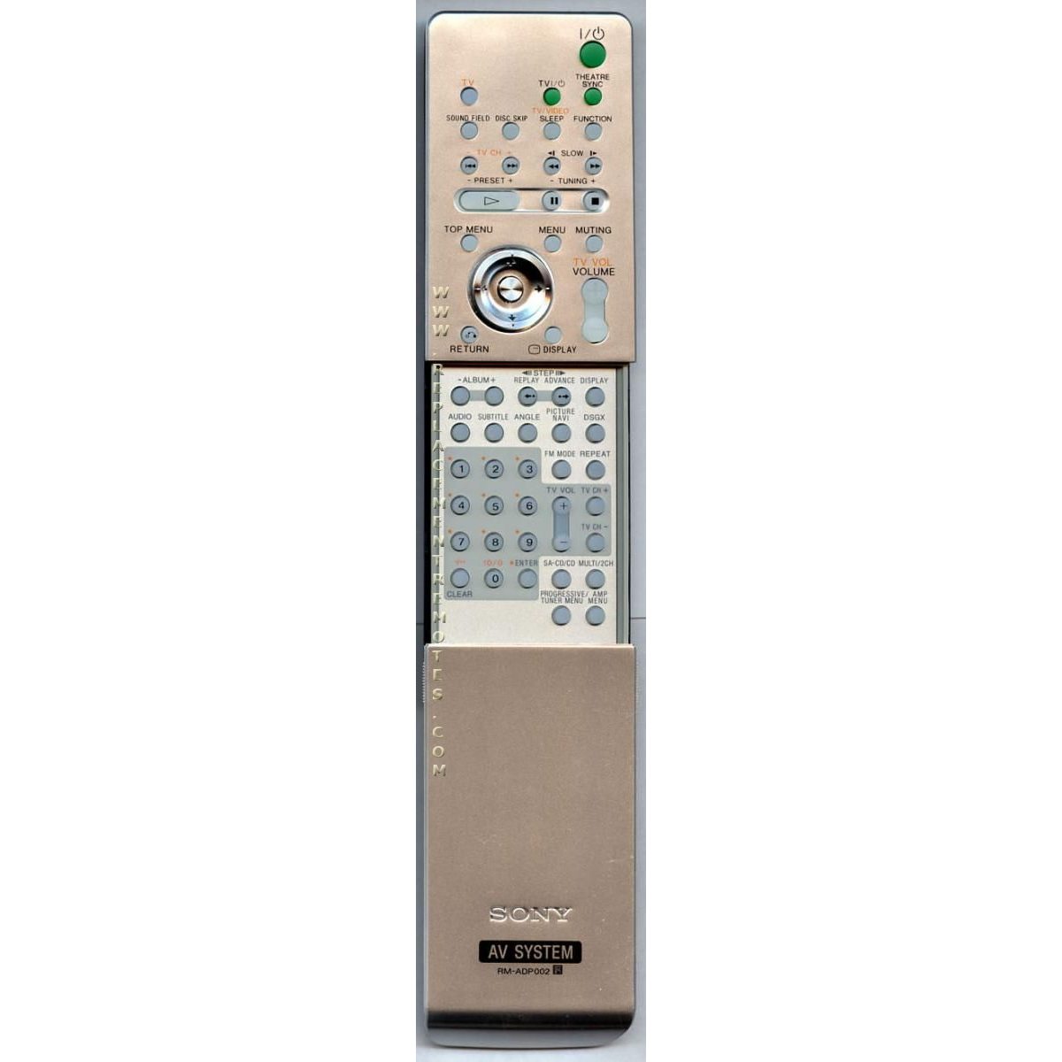 Sony RM-ADP002 Receiver Remote Control - RMADP002