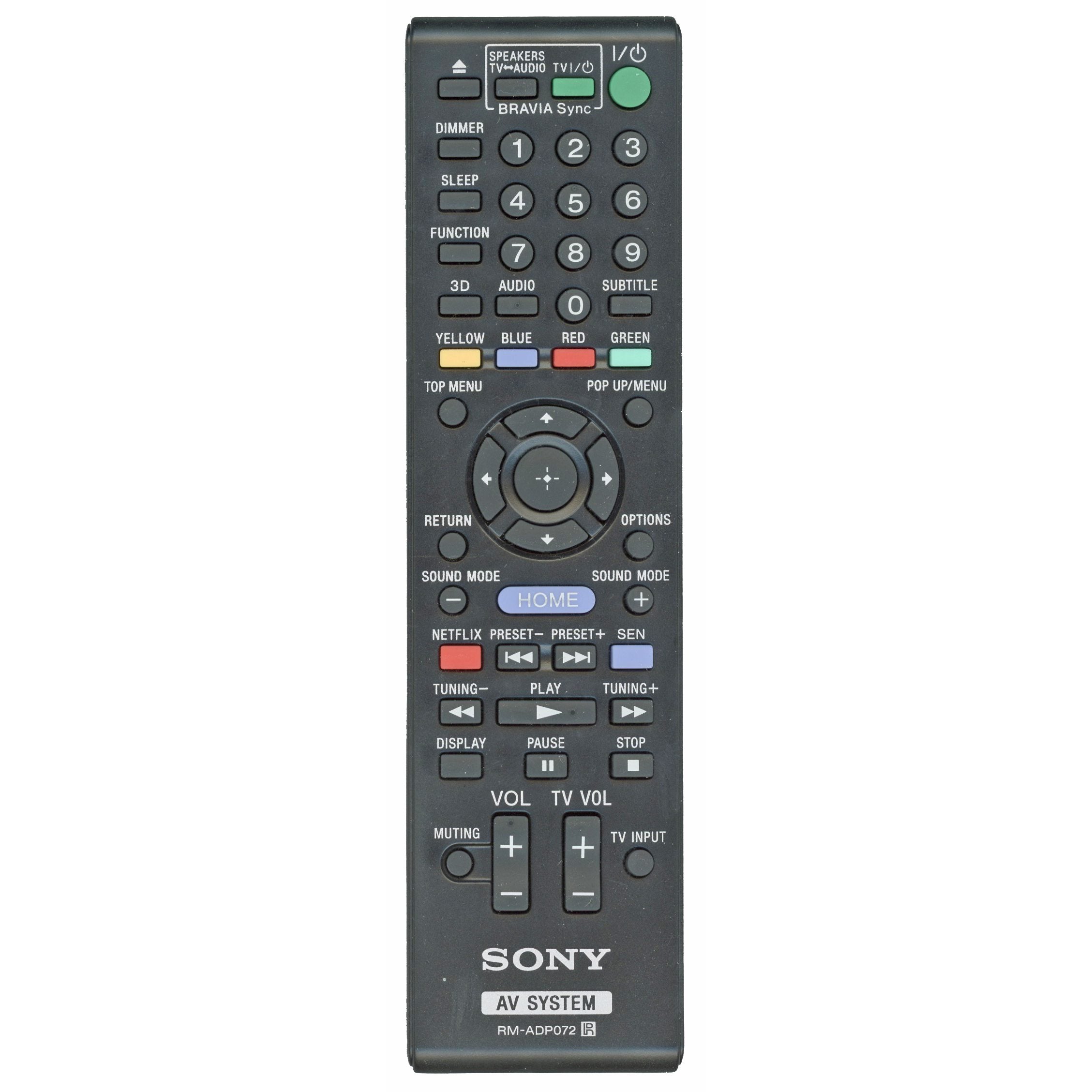 Control remoto para cine en casa Sony RMADP072