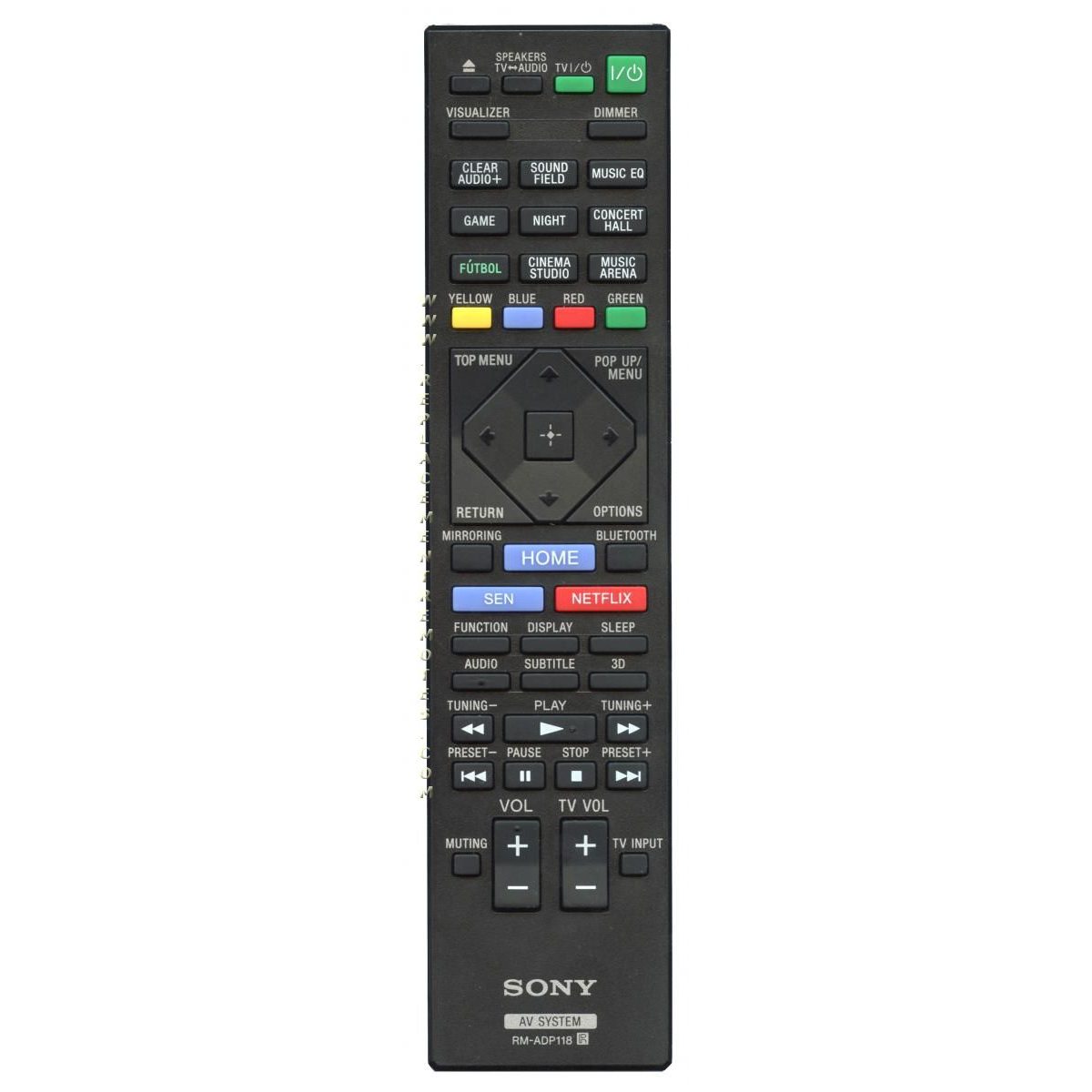 Control remoto para cine en casa Sony RMADP118