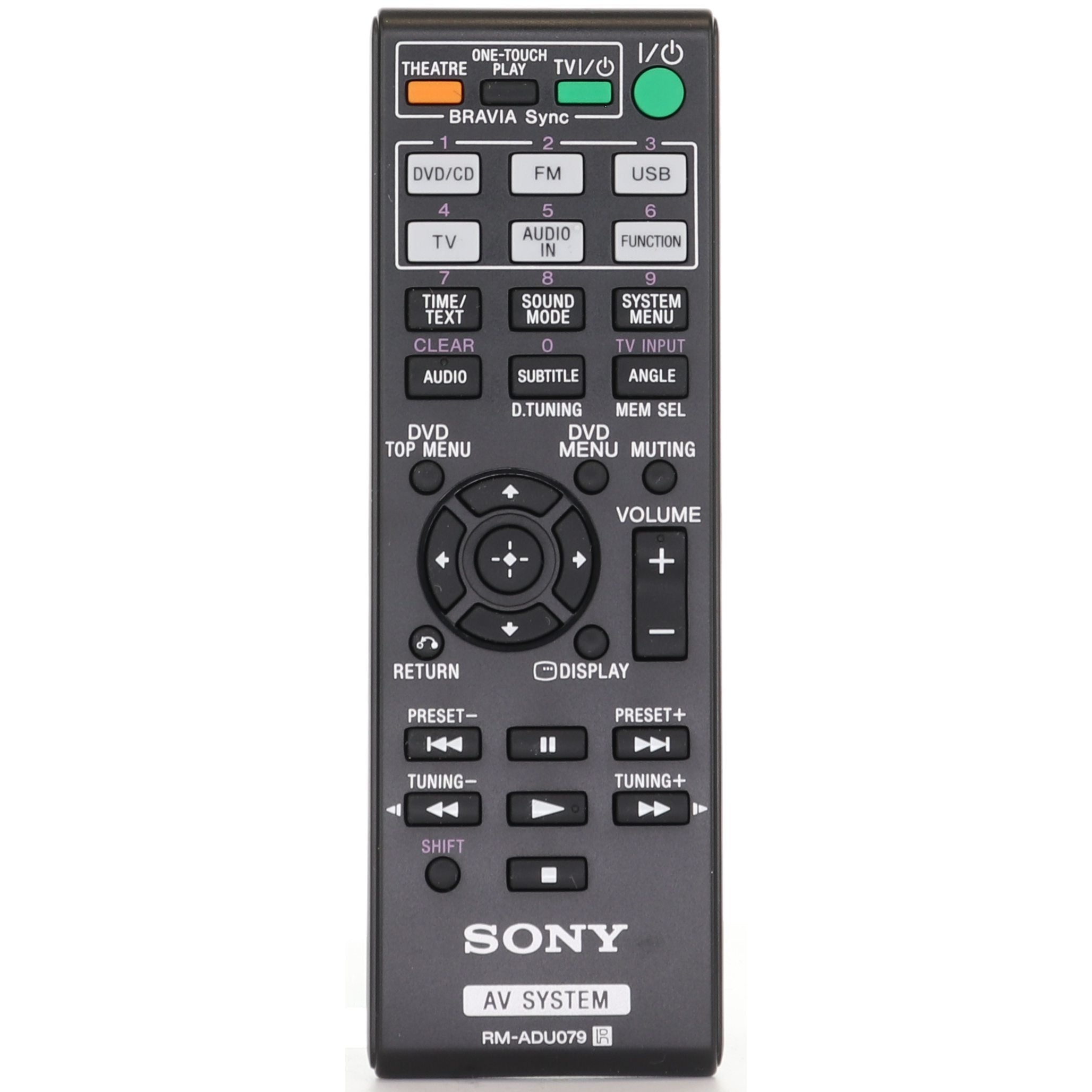 Control remoto para cine en casa con DVD Sony RMADU079 - 148764011