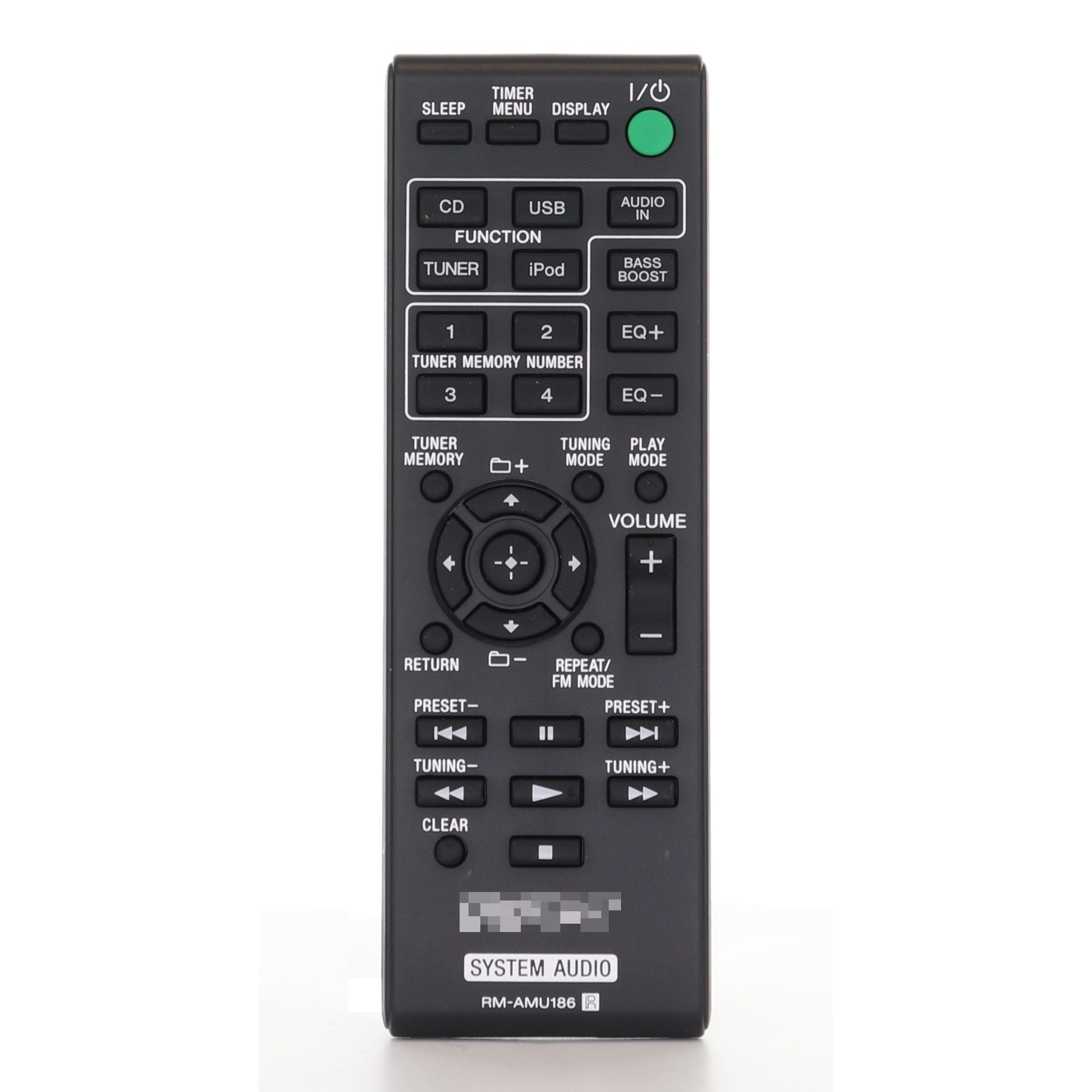 Télécommande audio Sony RMAMU186