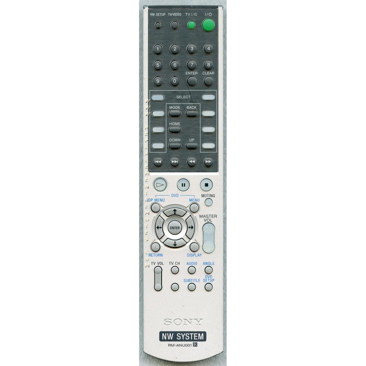 Sony RM-ANU001 Home Theater Remote Control - RMANU001