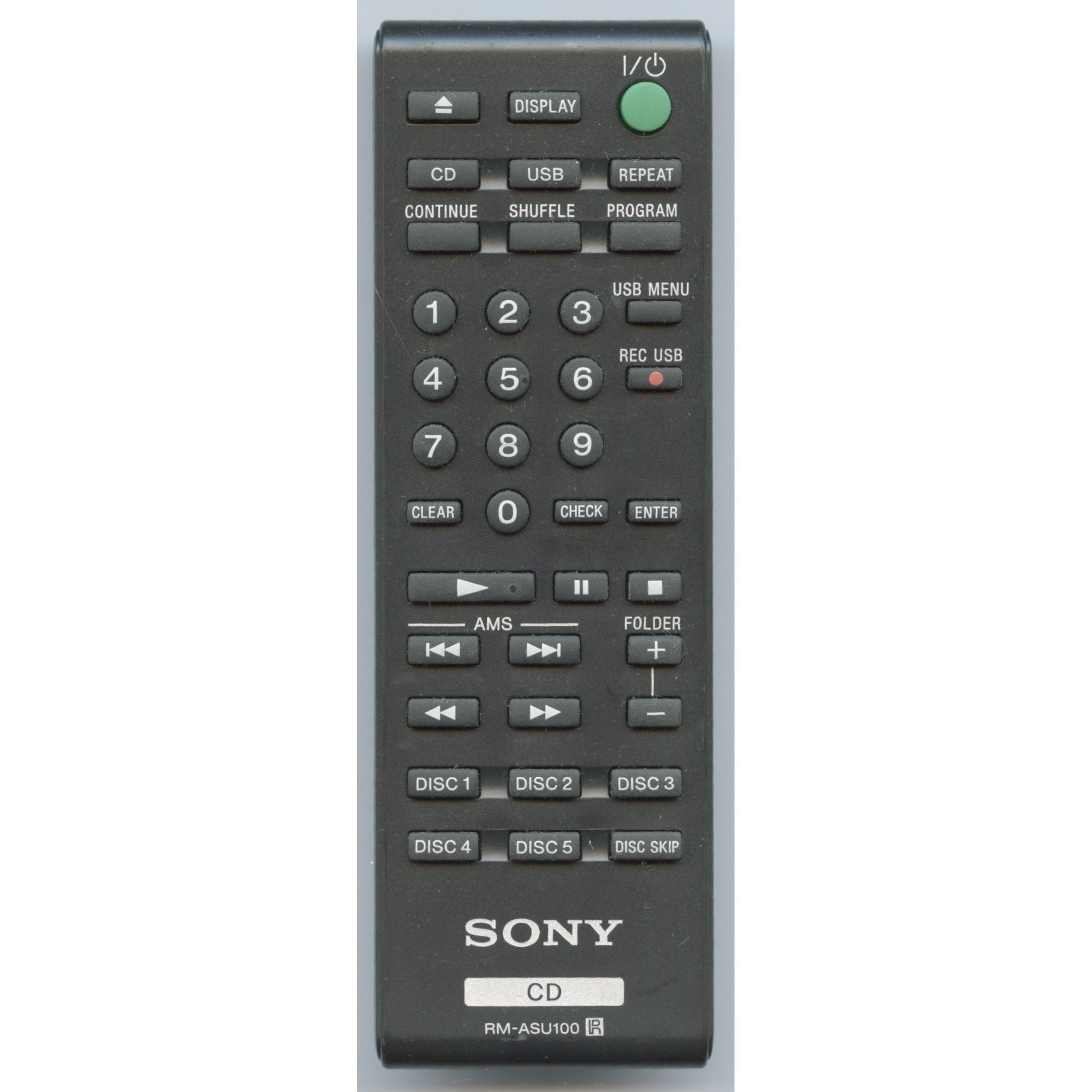 Sony RM-ASU100 CD Remote Control - RMASU100