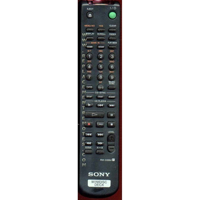 Sony RM-D29M Audio Remote Control - RMD29M