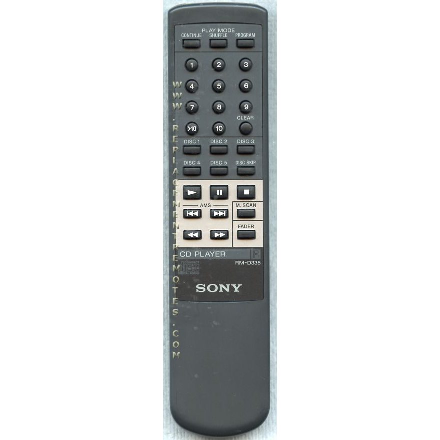 Sony RM-D335 CD Remote Control - RMD335