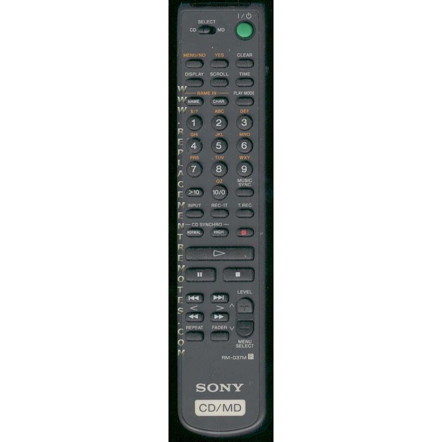 Sony RM-D37M CD Remote Control - RMD37M