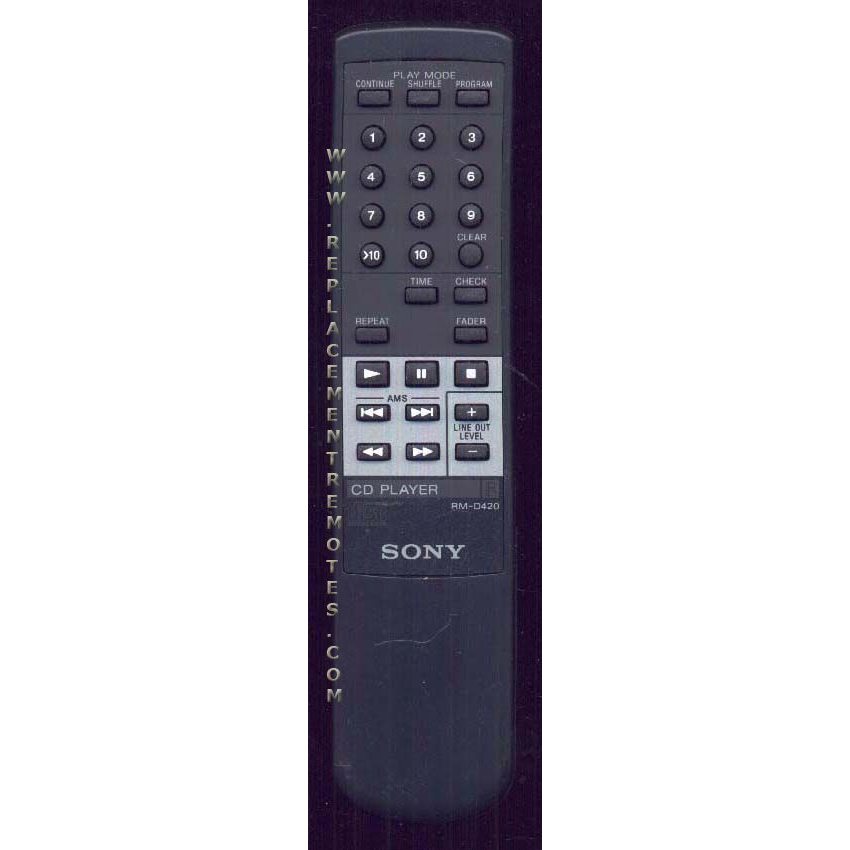 Sony RM-D420 CD Remote Control - RMD420