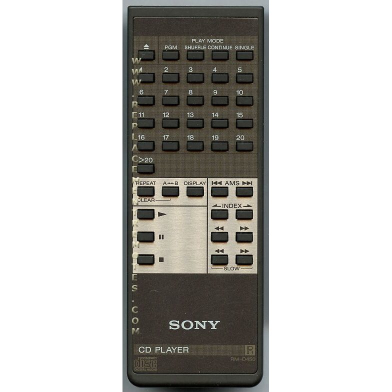 Sony RM-D450 CD Remote Control - RMD450