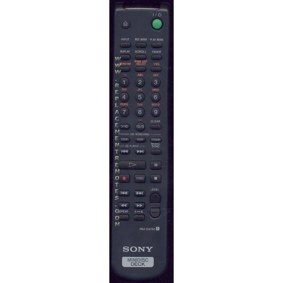Sony RM-D47M CD Remote Control - RMD47M