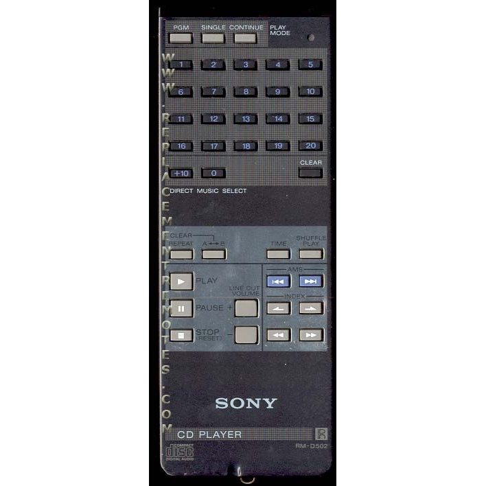 Sony RM-D502 CD Remote Control - RMD502