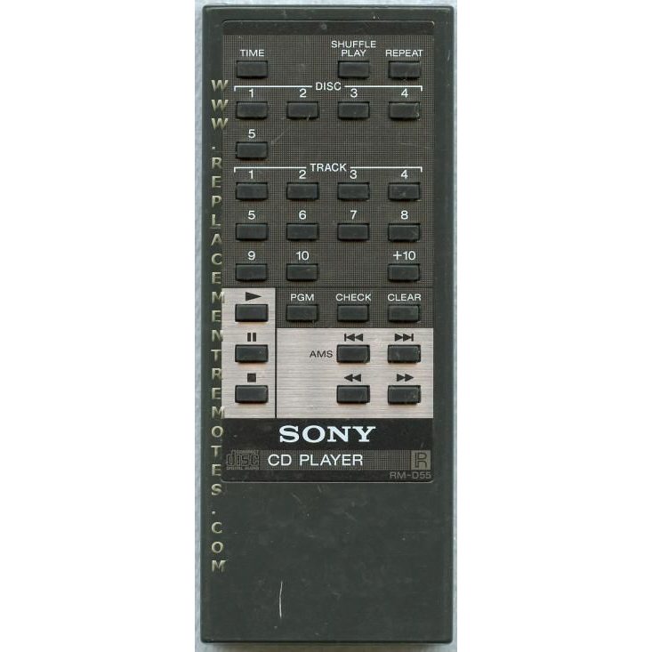 Sony RM-D55 CD Remote Control - RMD55