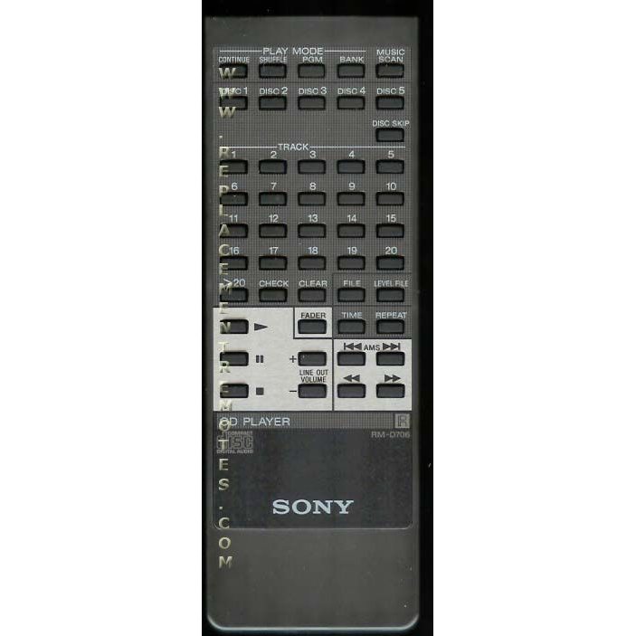 Sony RM-D706 CD Remote Control - RMD706