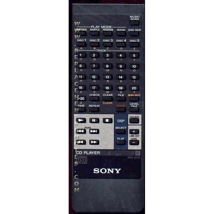 Sony RM-D715 CD Remote Control - RMD715