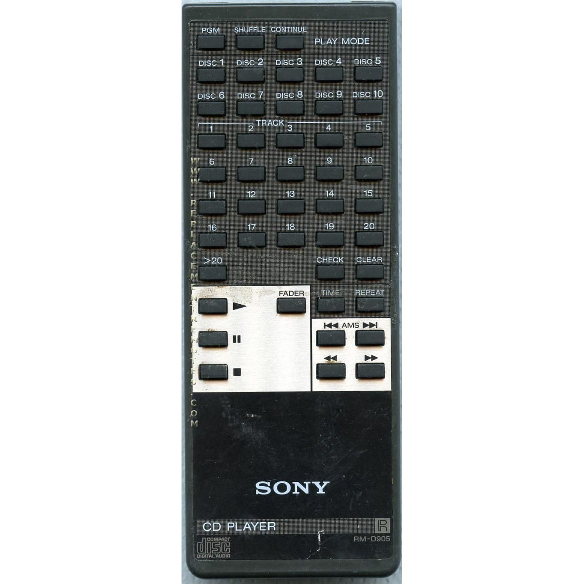 Sony RM-D905 CD Remote Control - RMD905